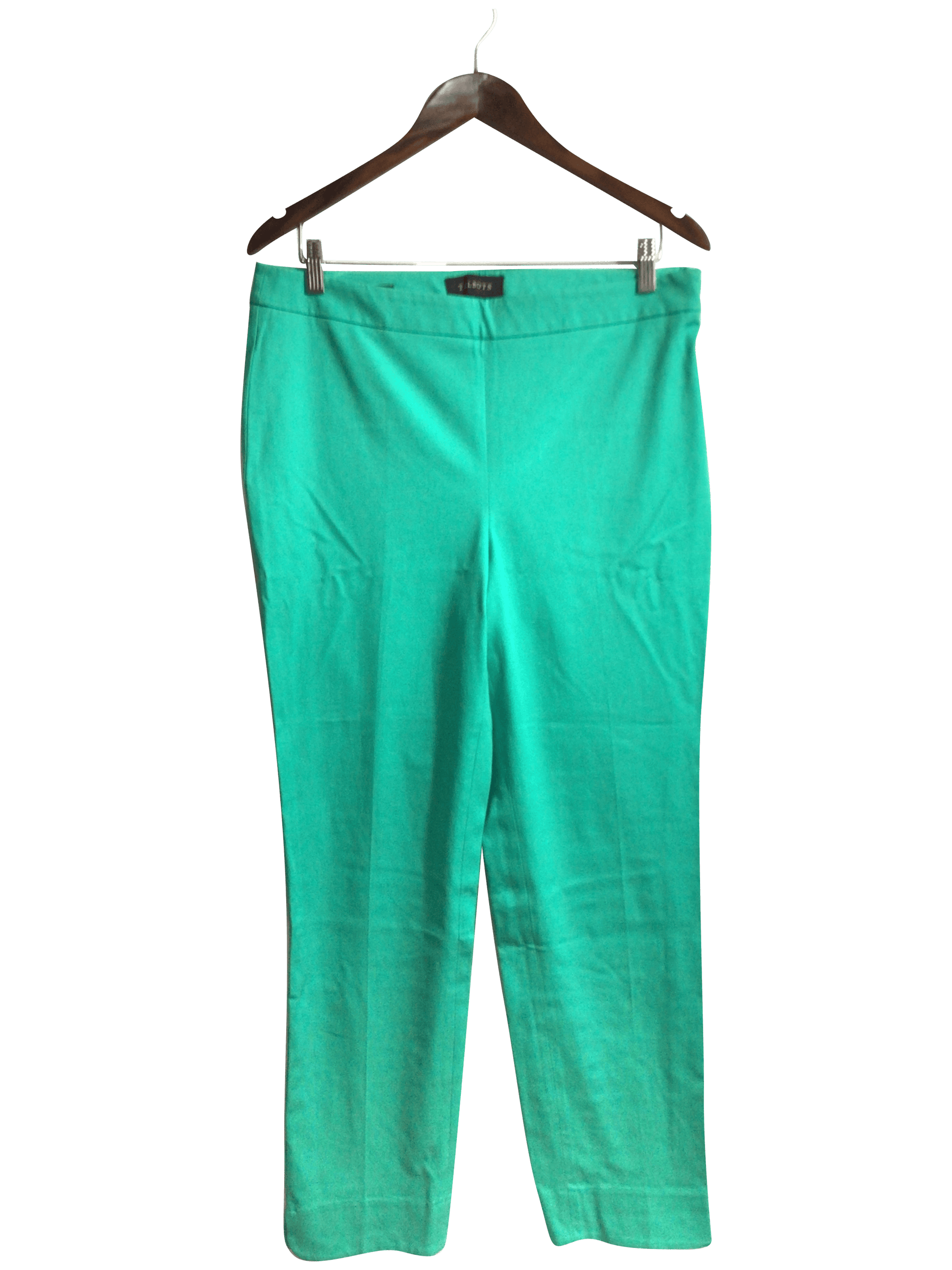 TALBOTS Women Work Pants Regular fit in Green - 10 - Velora