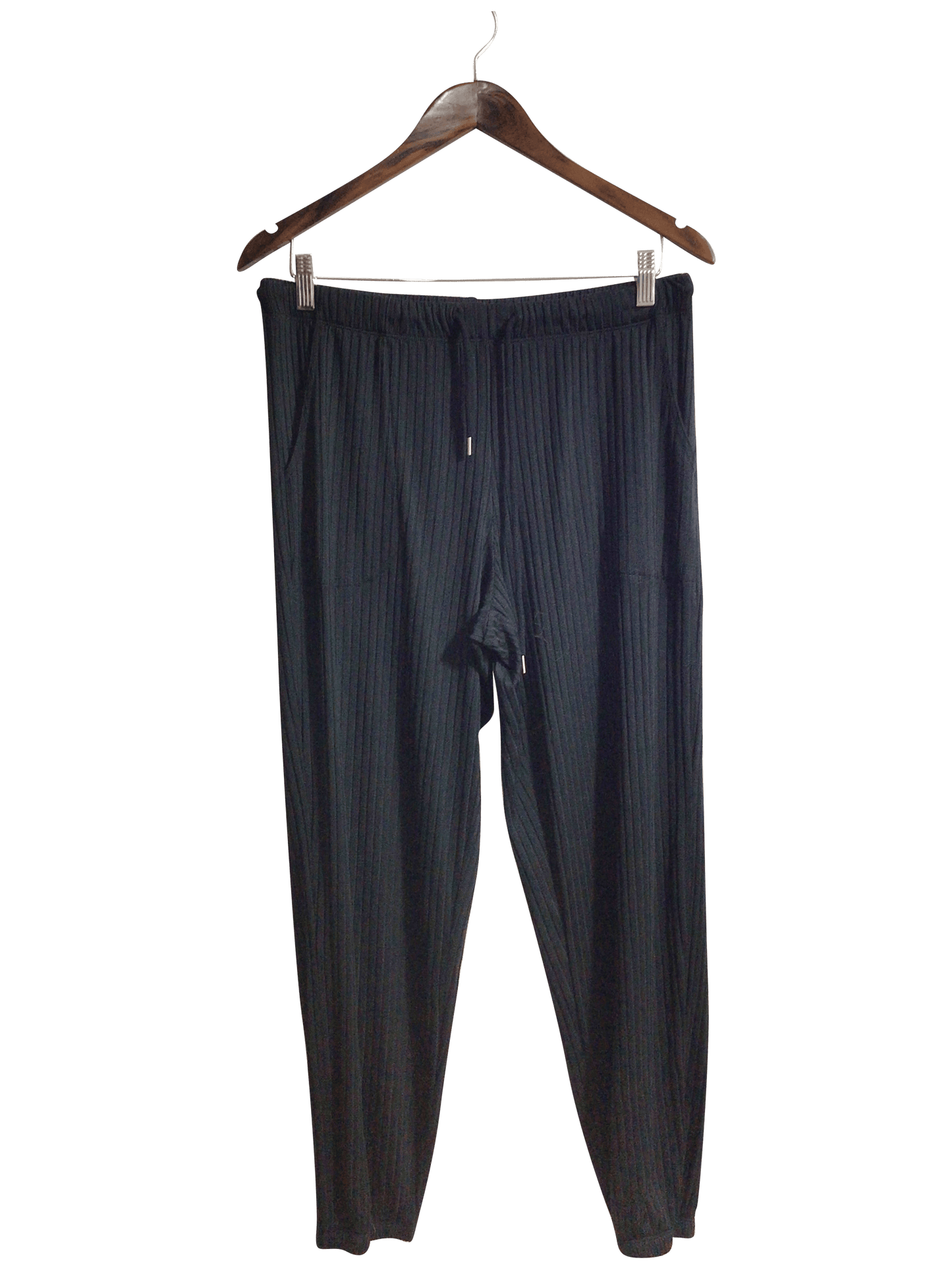 UNBRANDED Women Corduroy Pants Regular fit in Black - L - Velora