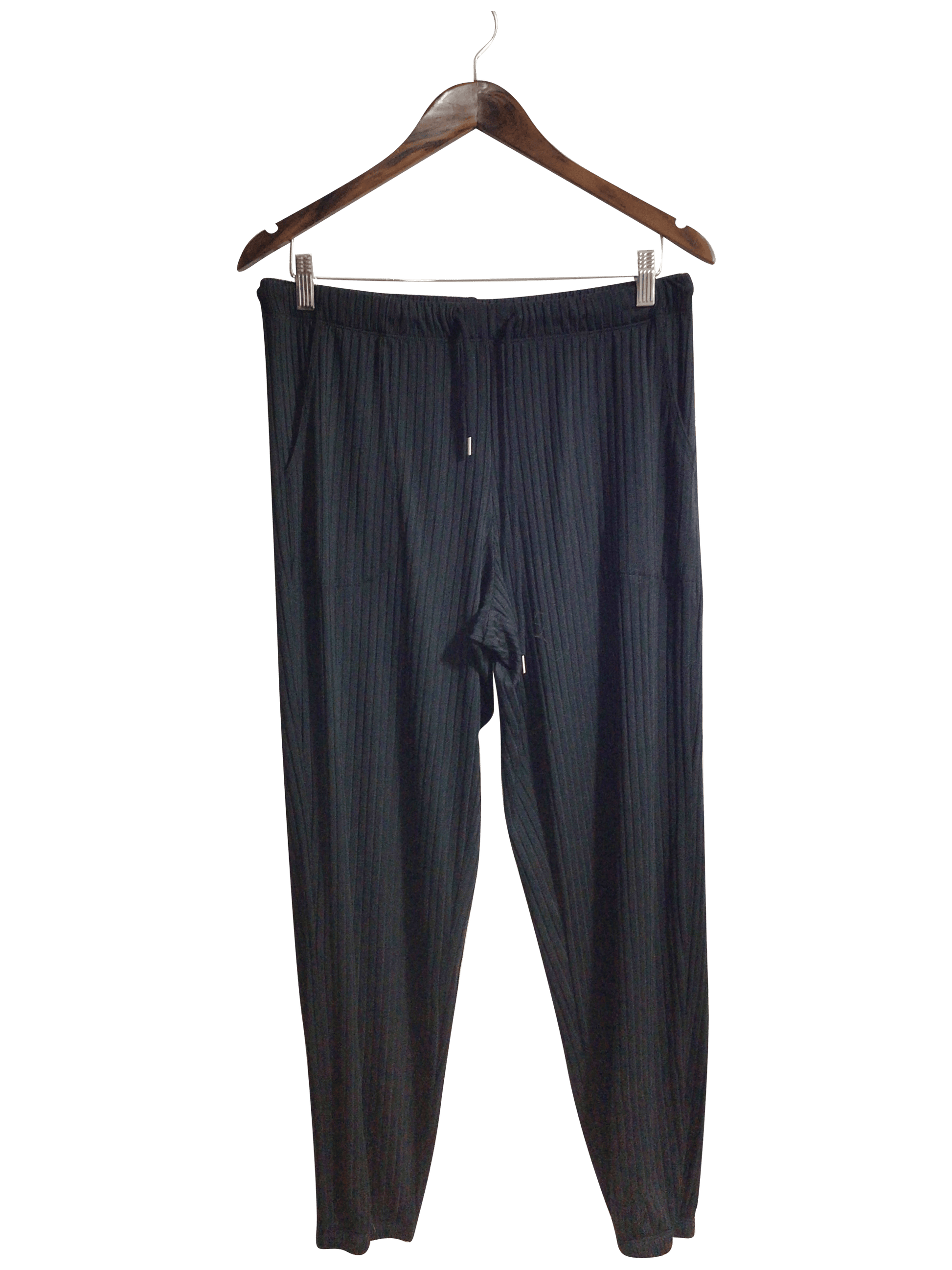 UNBRANDED Women Corduroy Pants Regular fit in Black - L - Velora