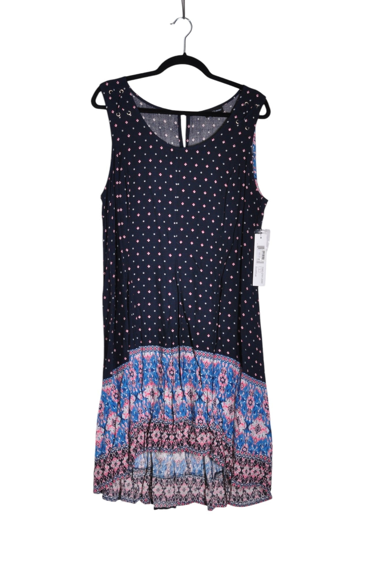 TRIBAL Women Drop Waist Dresses Regular fit in Blue - L - Velora