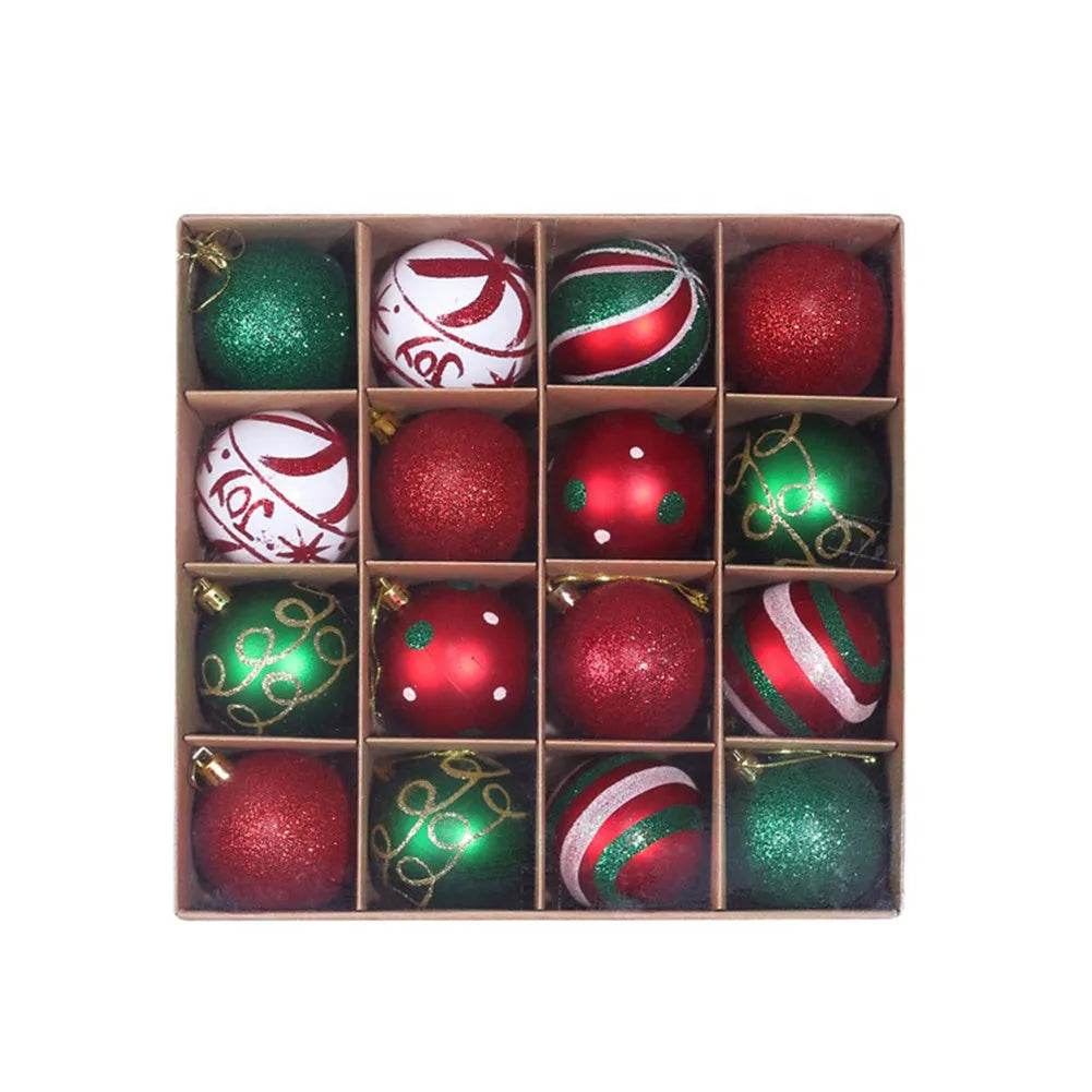 Ornament Christmas Tree Ball Decorations Xmas Ball Red Gold Silver Blue Hanging Home Party Decor - Velora