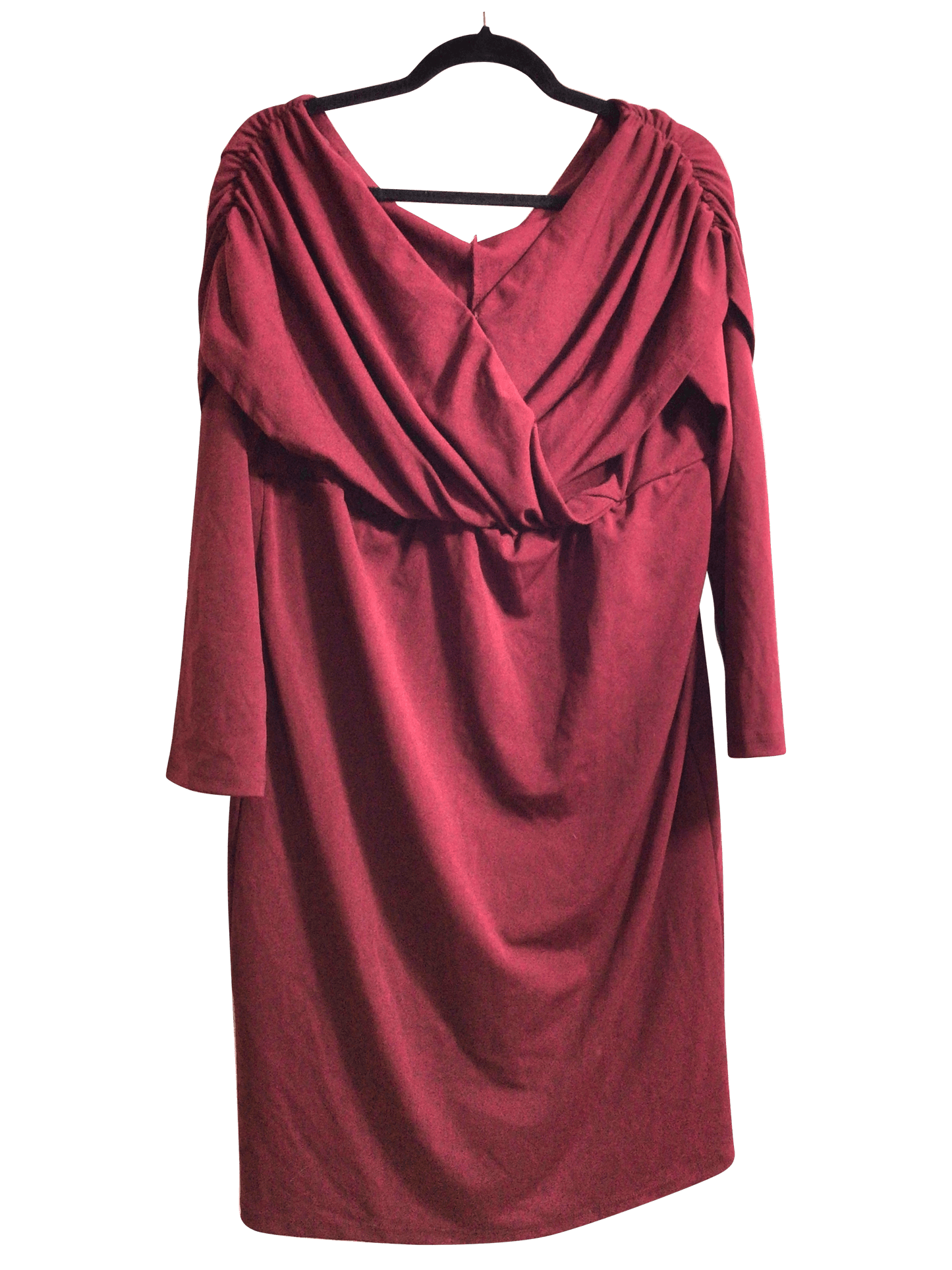 SHEIN Women Midi Dresses Regular fit in Red - XXL - Velora