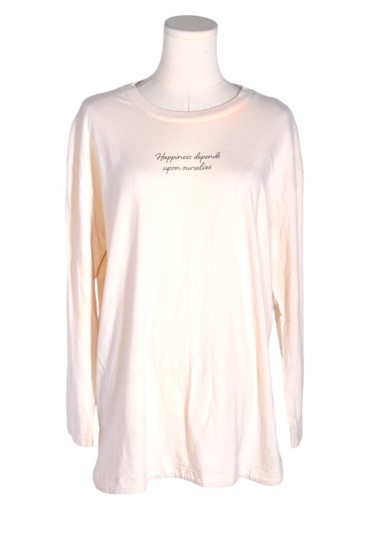 UNBRANDED Women T-Shirts Regular fit in Beige - L - Velora