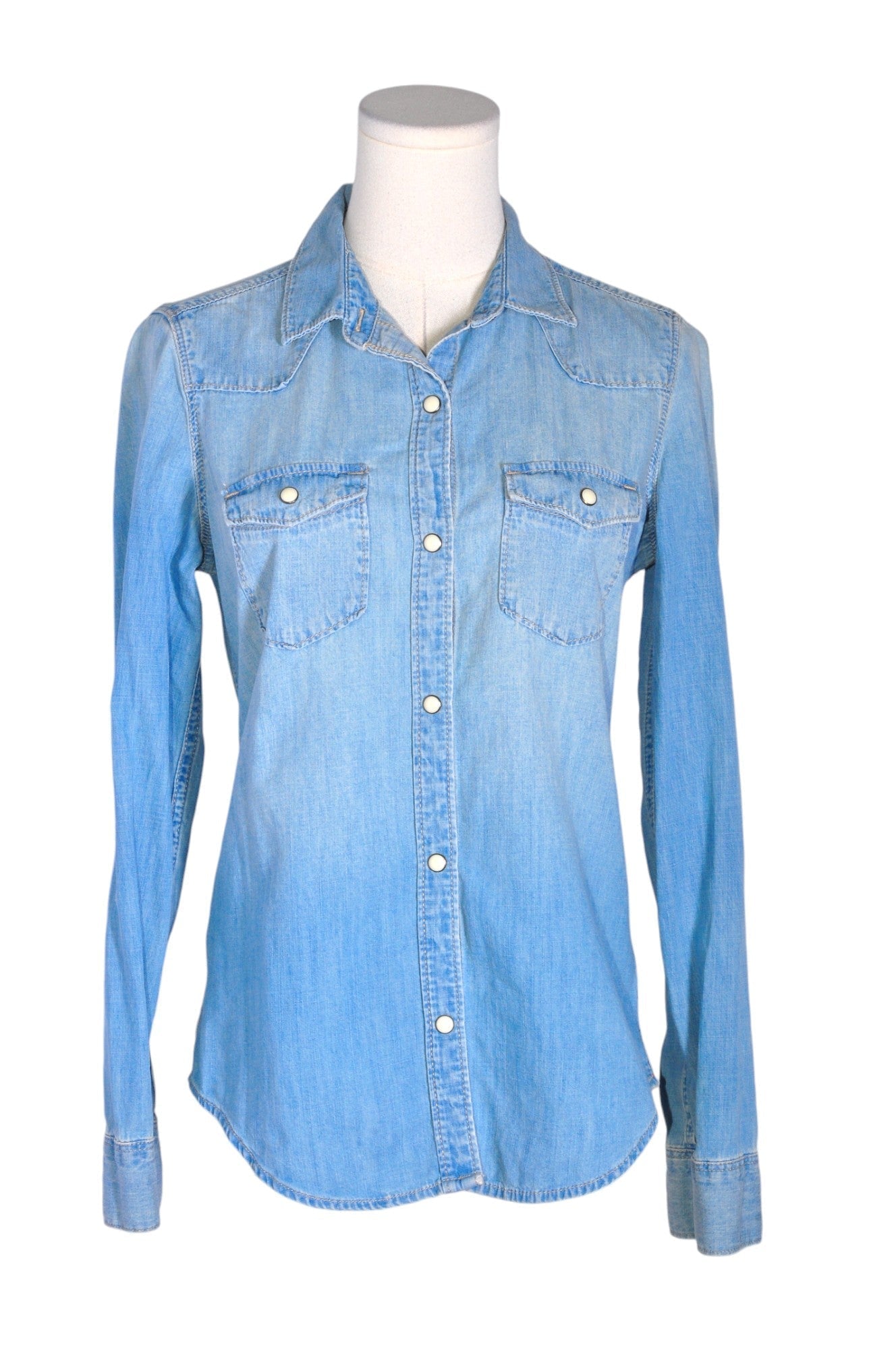 GAP Women Denim Tops Regular fit in Blue - XS - Velora