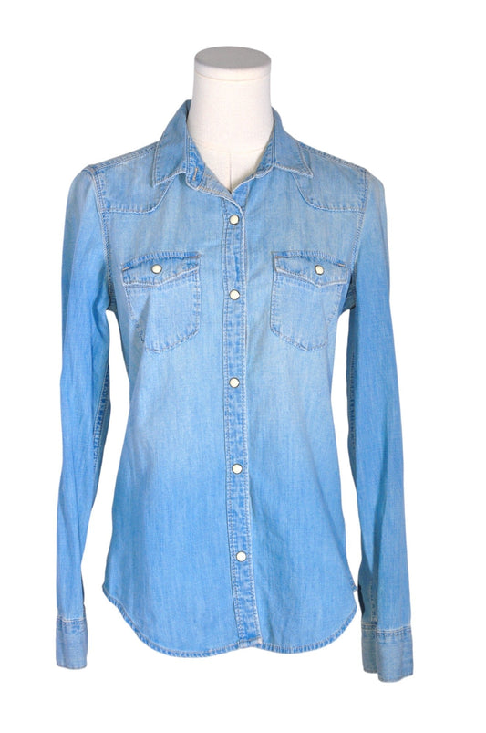 GAP Women Denim Tops Regular fit in Blue - XS - Velora