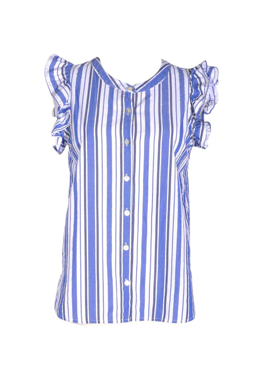 JUST LIVING Women Button Down Tops Regular fit in Blue - XS - Velora