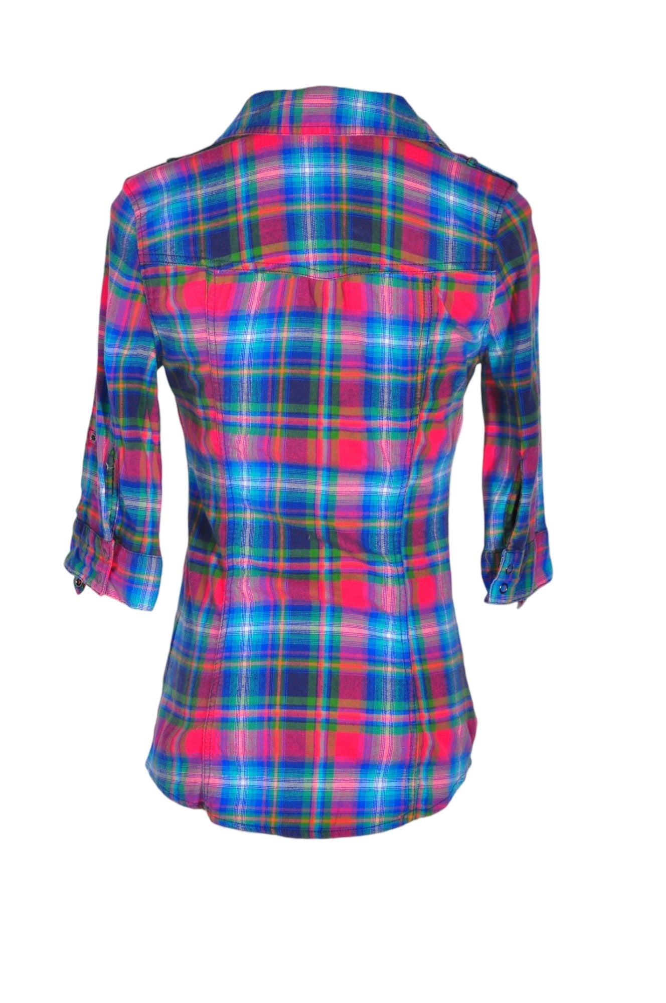 GRG DENIM Women Button Down Tops Regular fit in Blue - XS - Velora