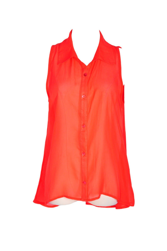 H.I.P. Women Button Down Tops Regular fit in Orange - S - Velora
