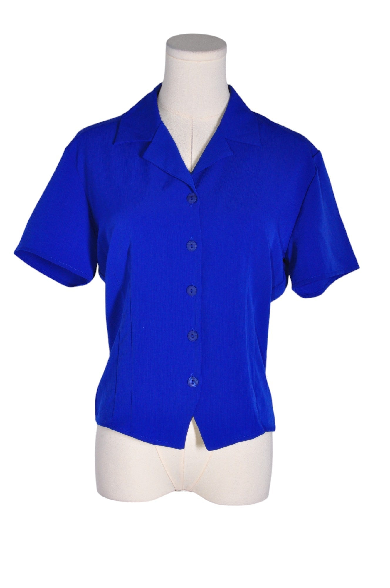 UNBRANDED Women Button Down Tops Regular fit in Blue - S - Velora