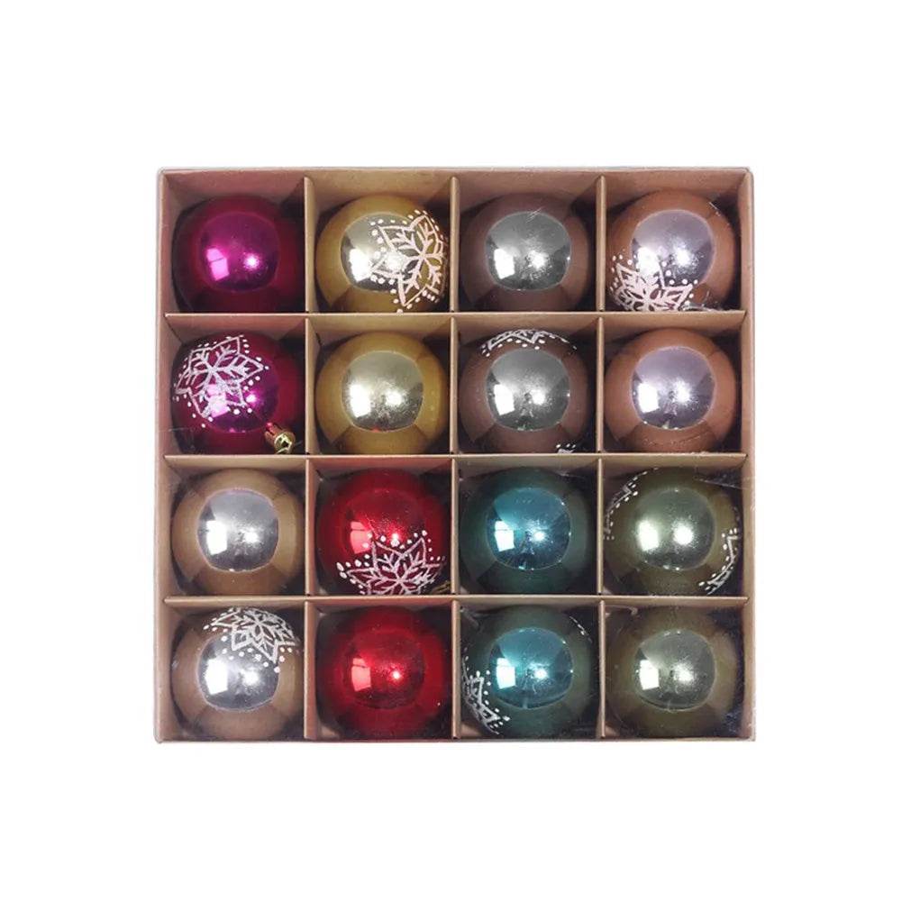 Ornament Christmas Tree Ball Decorations Xmas Ball Red Gold Silver Blue Hanging Home Party Decor - Velora