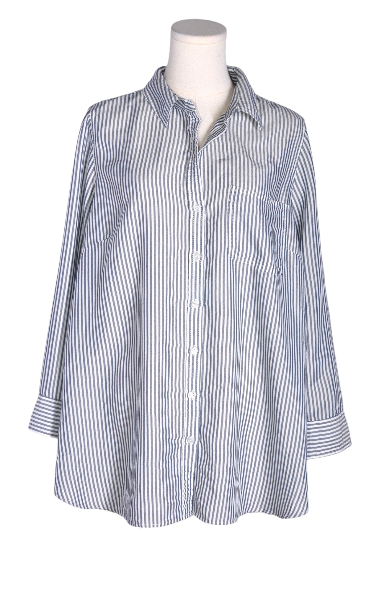 VELVET ART Women Button Down Tops Regular fit in White - 1X - Velora