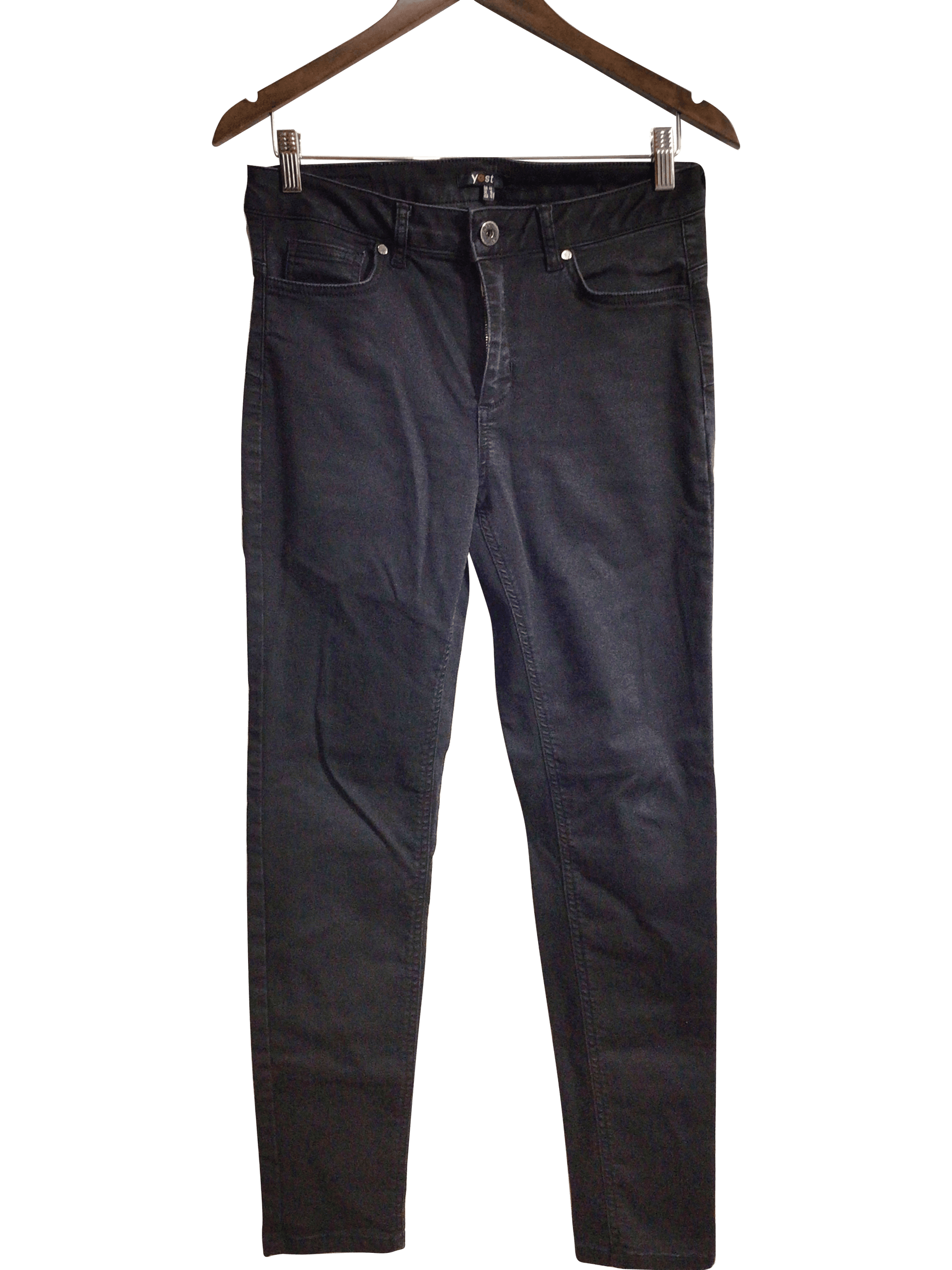 YEST Women Straight-Legged Jeans Regular fit in Black - 12 - Velora