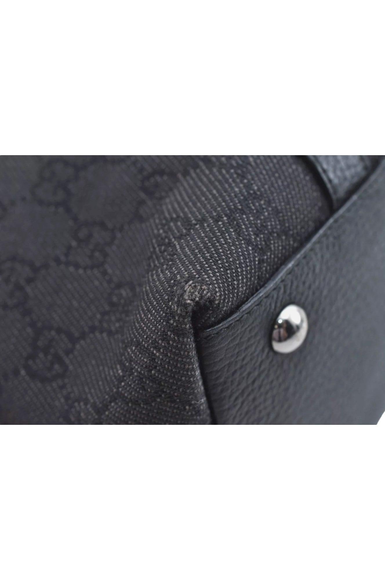 GUCCI Abbey Shoulder Tote Bag GG Canvas Leather 268640 Black L0797 - Velora