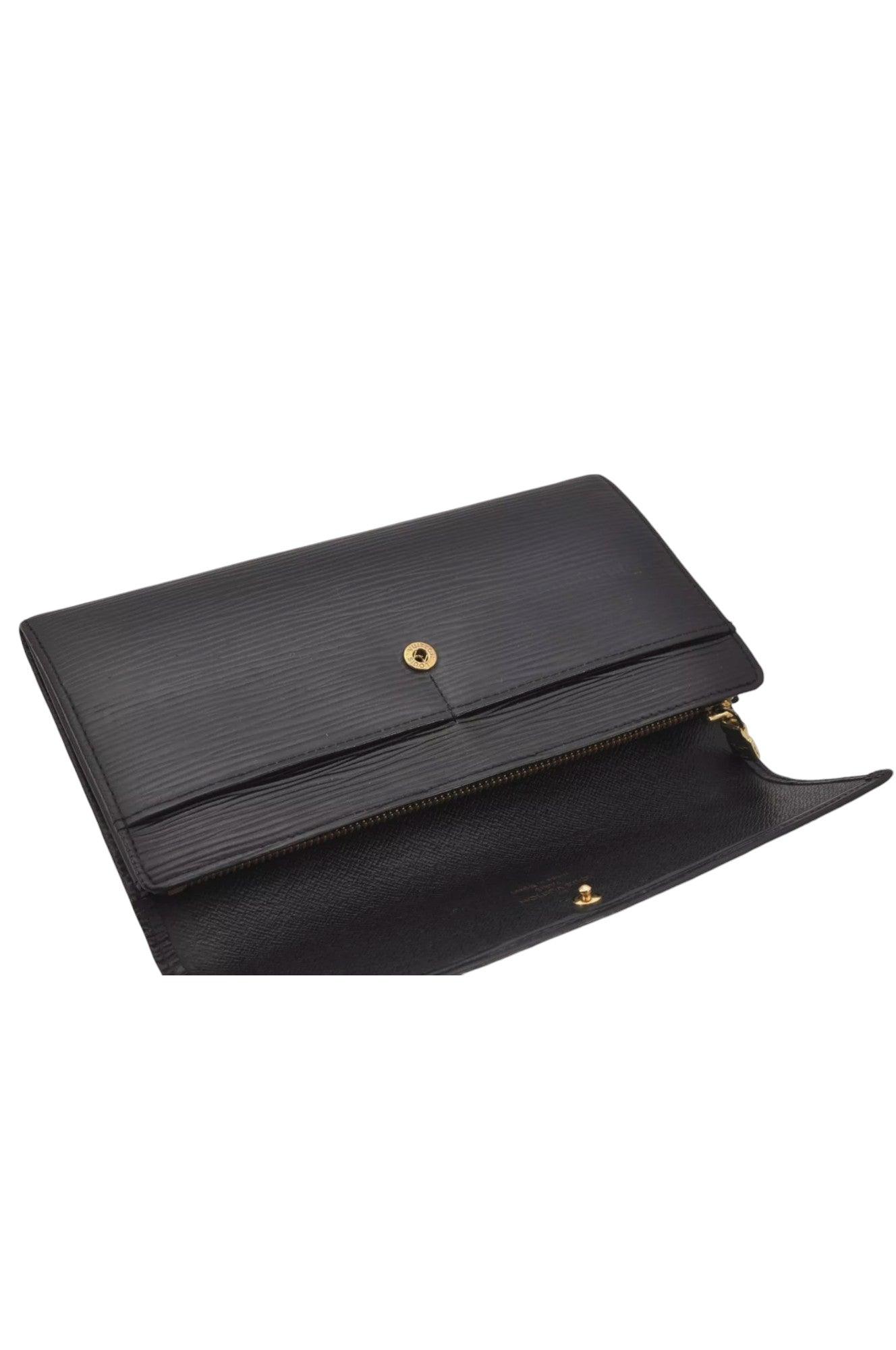 Louis Vuitton Epi Pochette Porte Monnaie Credit Wallet M63572 Black 8020K - Velora