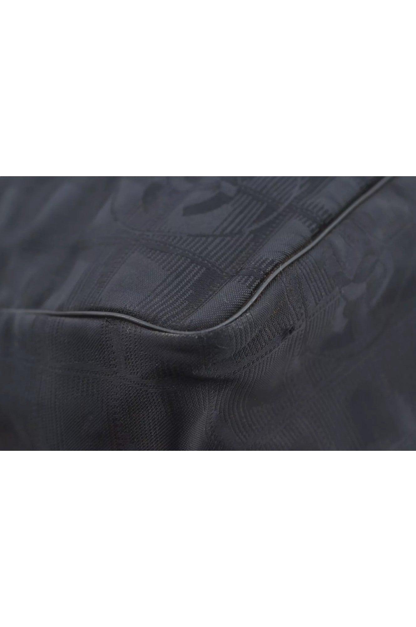 CHANEL New Travel Line Vintage Tote Bag Nylon Leather Black Junk 1911J - Velora