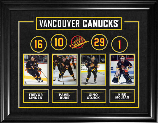Vancouver Canucks Alumni Player Best of the Best Framed Collage Frameworth Sports Marketing