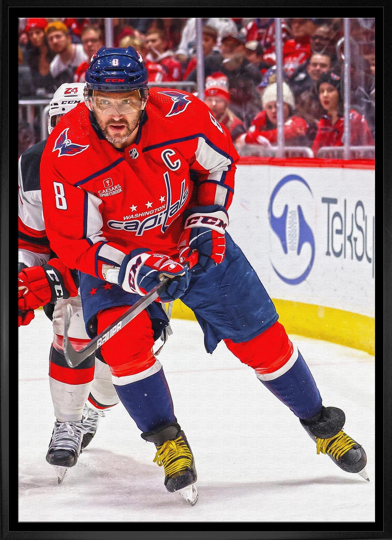 Alexander Ovechkin Framed 20x29 Canvas Capitals Action-V Frameworth Sports Marketing