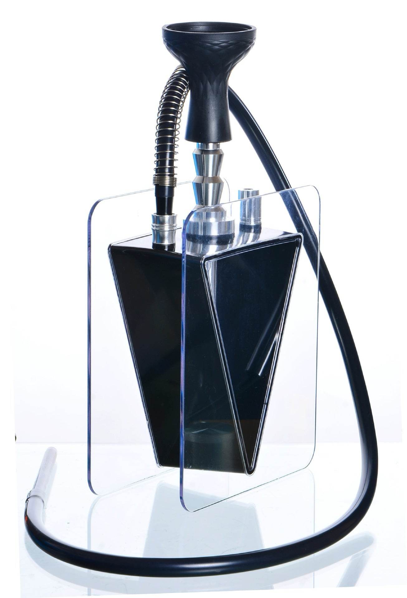Acrylic triangle pot hookah set - Velora