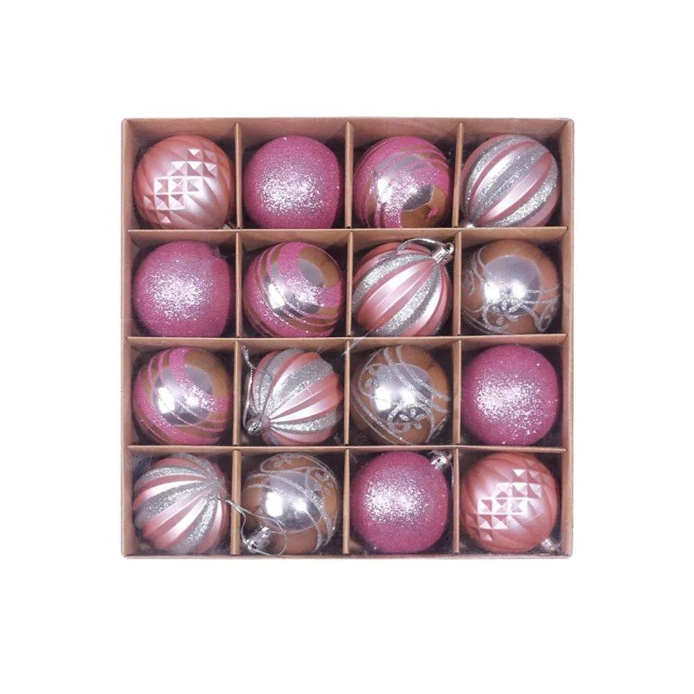 Ornament Christmas Tree Ball Decorations Xmas Ball Red Gold Silver Blue Hanging Home Party Decor - Velora