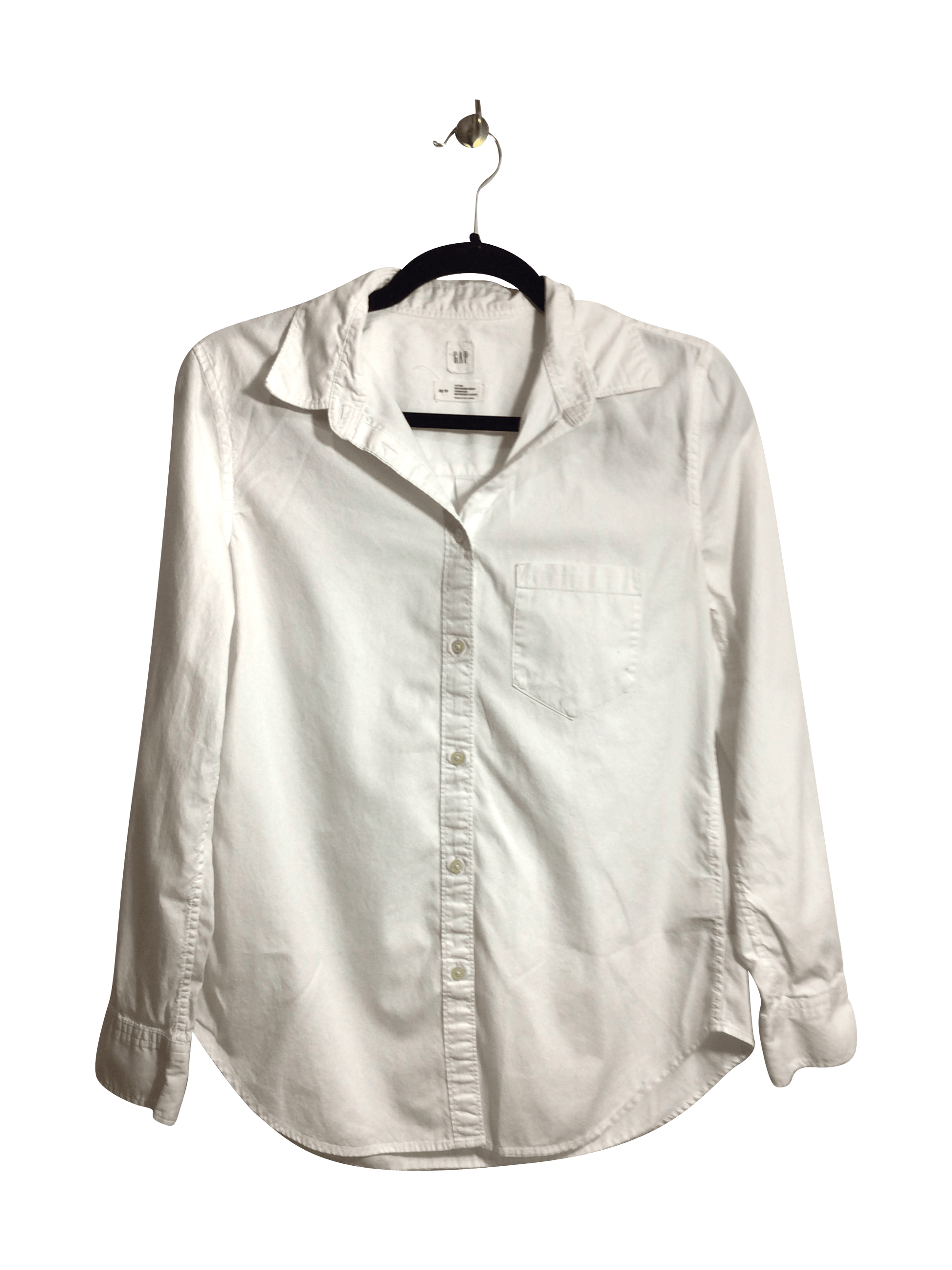 GAP Women Button Down Tops Regular fit in White - XS - Velora