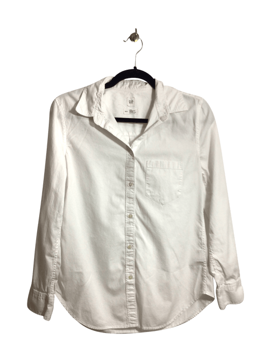 GAP Women Button Down Tops Regular fit in White - XS - Velora