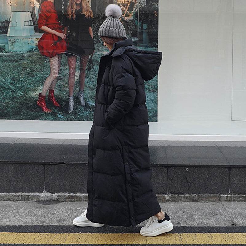 Winter Long Coat Warm Hooded Thickened Parka Jackaet For Women Clothing - Velora