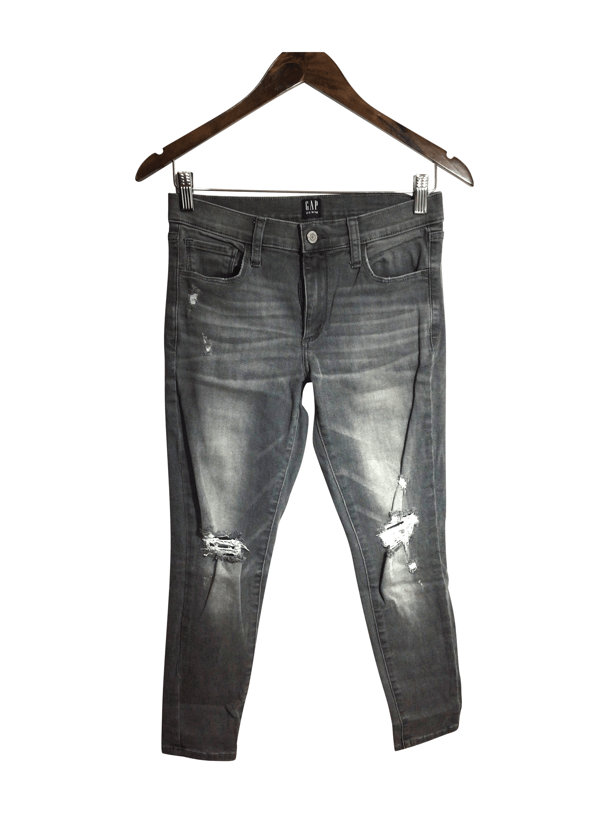 GAP Women Straight-Legged Jeans Regular fit in Gray - 27 - Velora