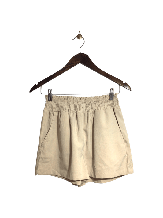 SHEIN Women Classic Shorts Regular fit in Beige - S - Velora