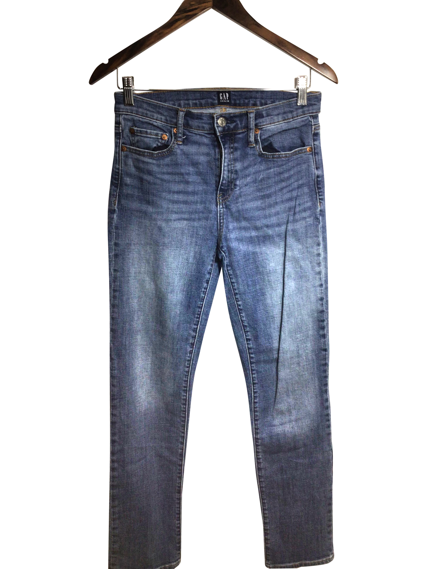 GAP Women Straight-Legged Jeans Regular fit in Blue - 28 - Velora