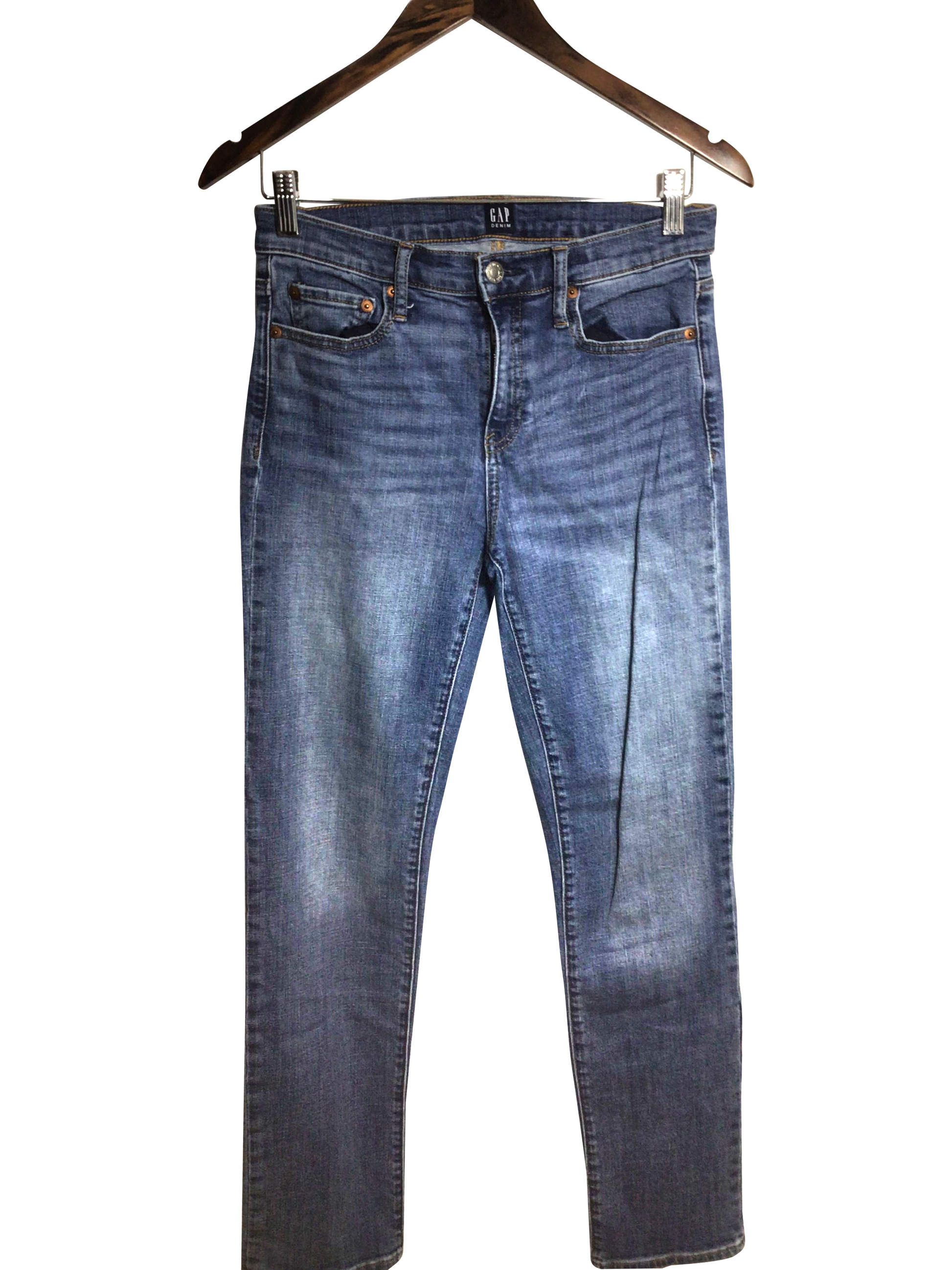 GAP Women Straight-Legged Jeans Regular fit in Blue - 28 - Velora