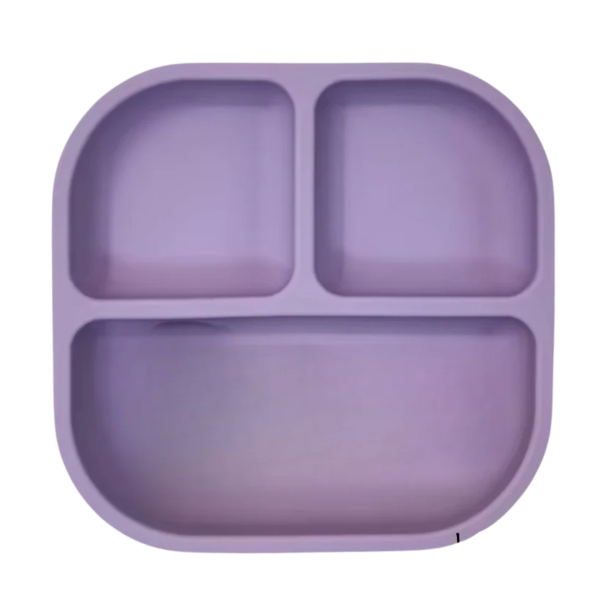Purple - Silicone Suction Plate w/Dividers - Velora