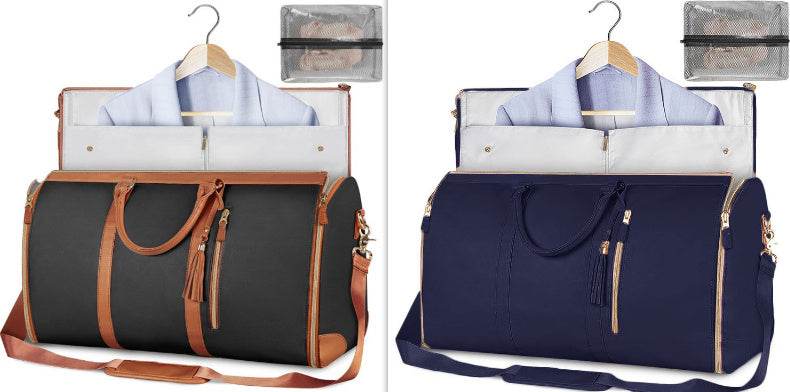Large Capacity Travel Duffle Bag Women's Handbag Folding Suit Bag Waterproof Clothes Totes - Velora