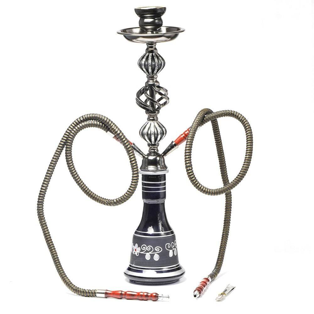 Double pipe glass hookah - Velora