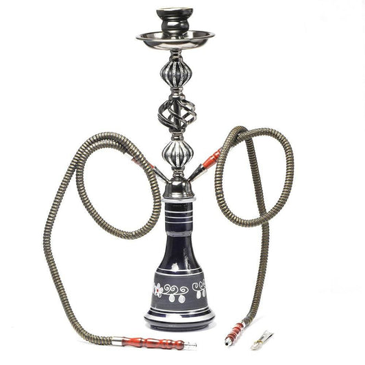 Double pipe glass hookah - Velora