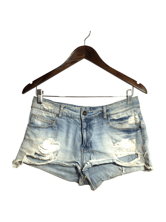 ZARA Women Denim Shorts Regular fit in Blue - 4 - Velora