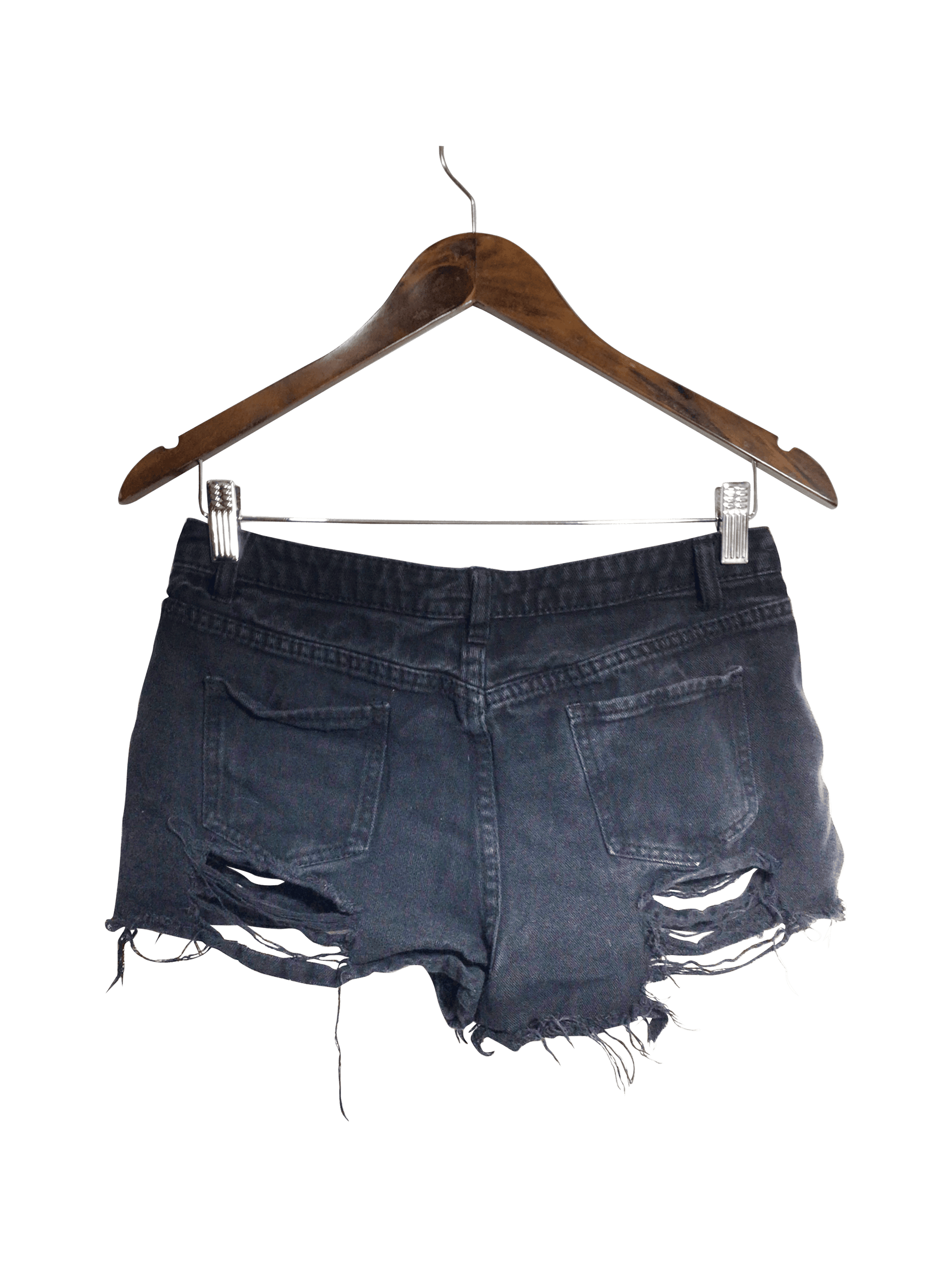 SHEIN Women Denim Shorts Regular fit in Black - M - Velora