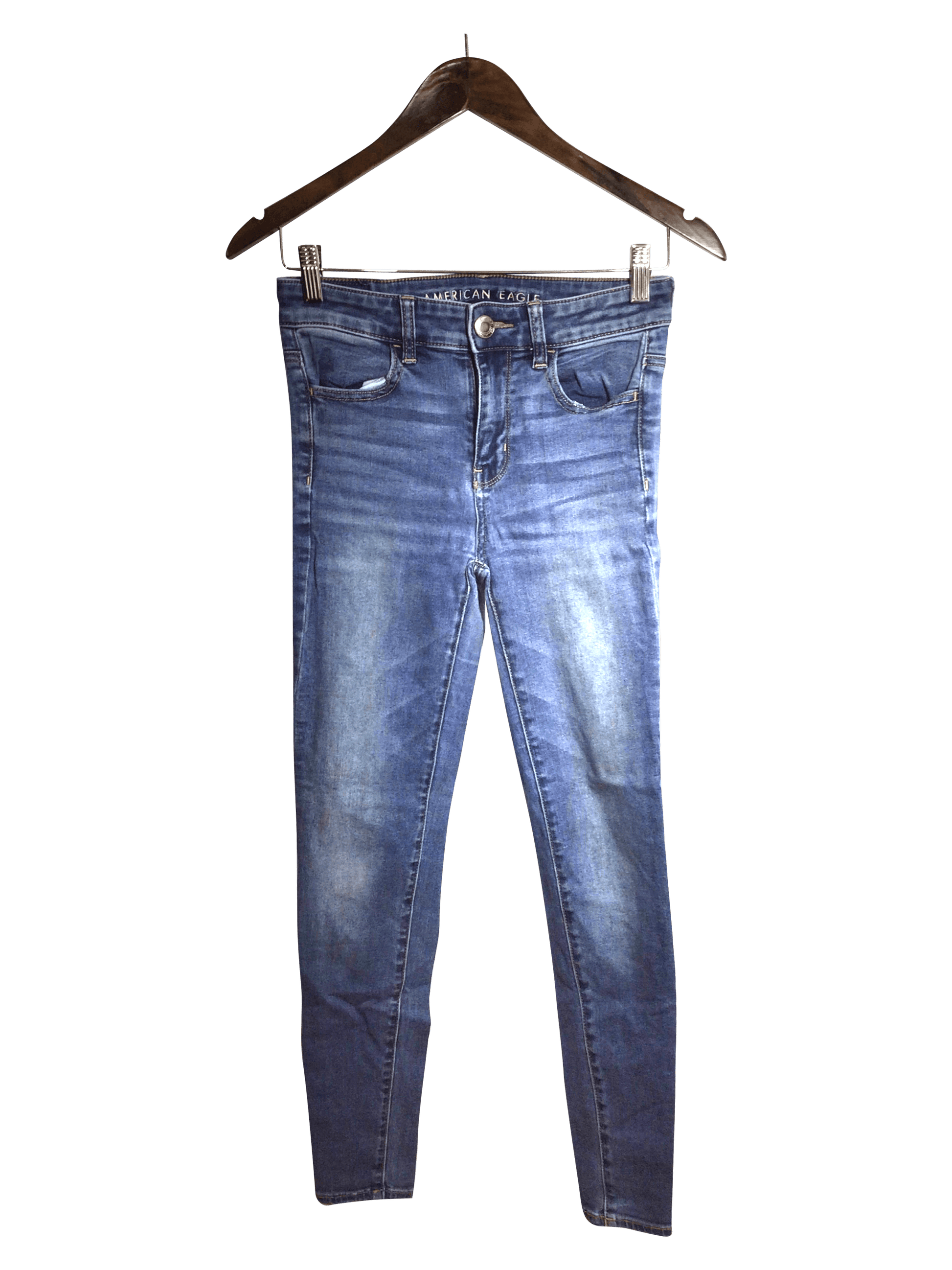 AMERICAN EAGLE Women Straight-Legged Jeans Regular fit in Blue - 4 - Velora