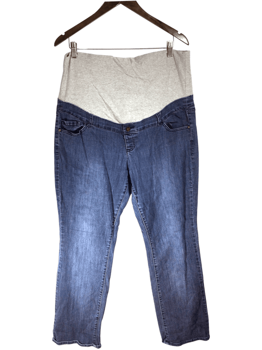 THYME MATERNITY Women Straight-Legged Jeans Regular fit in Blue - XXL - Velora