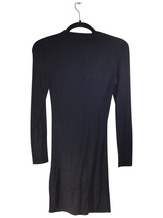 SHEIN Women Shirt Dresses Regular fit in Black - XS - Velora