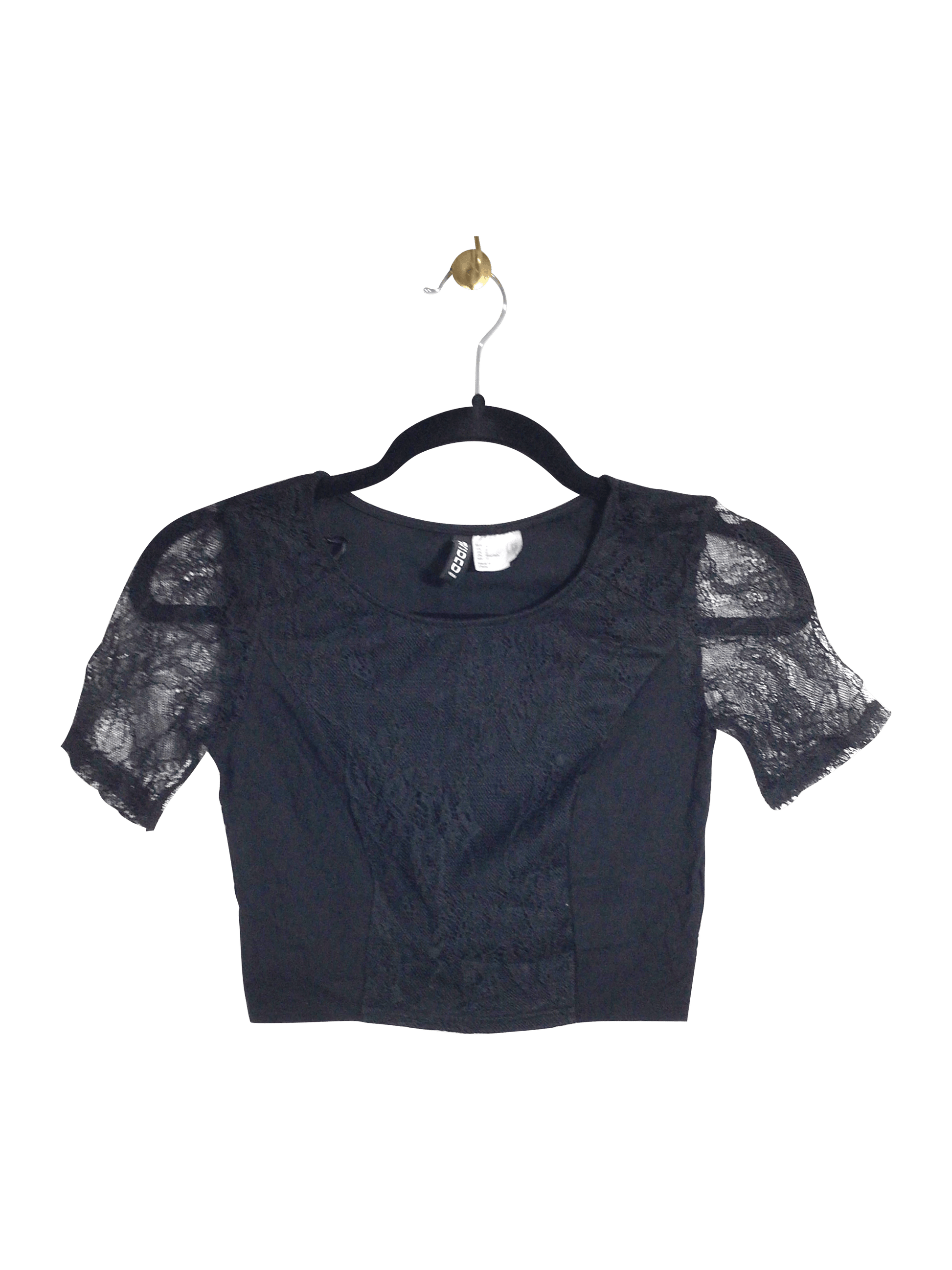 H&M Women Crop Tops Regular fit in Black - 2 - Velora