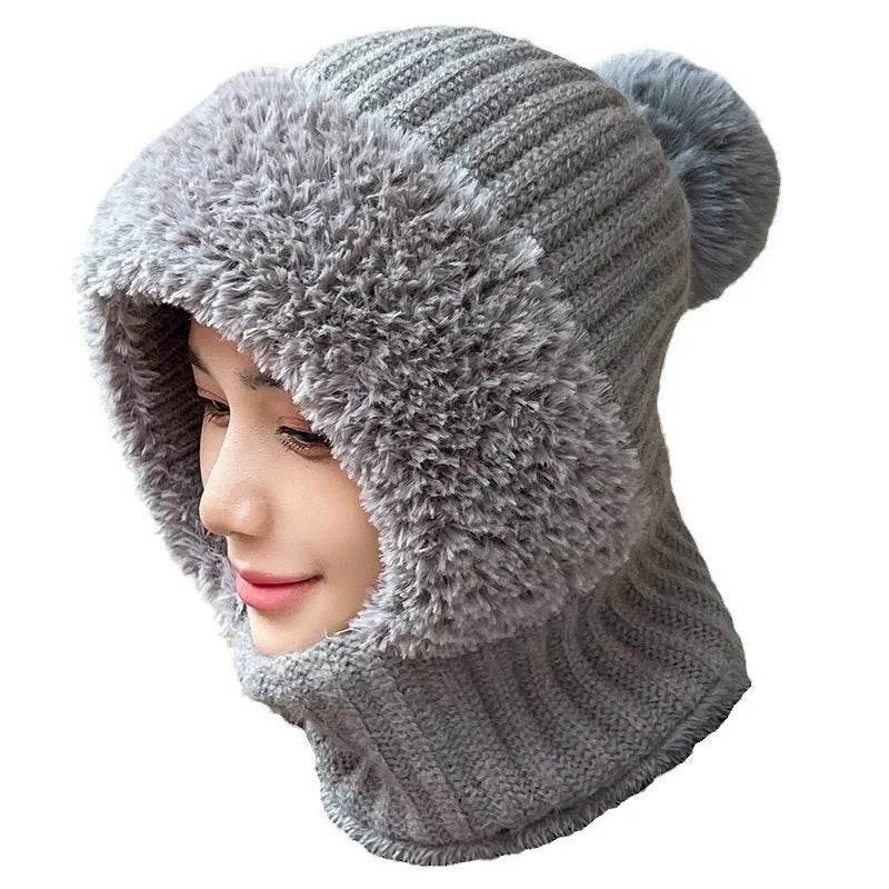 Multifunctional One-piece Hat Neck Protection Bandana Warm Fleece Winter Balaclava - Velora