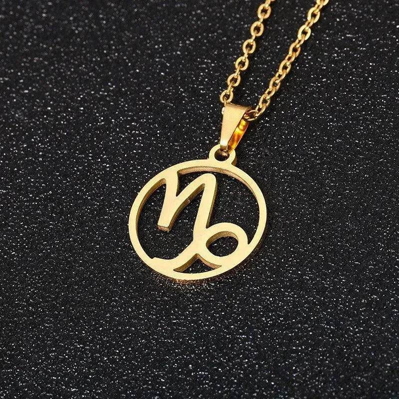 12 Constellation Necklace Accessories Stainless Steel Necklace - Velora
