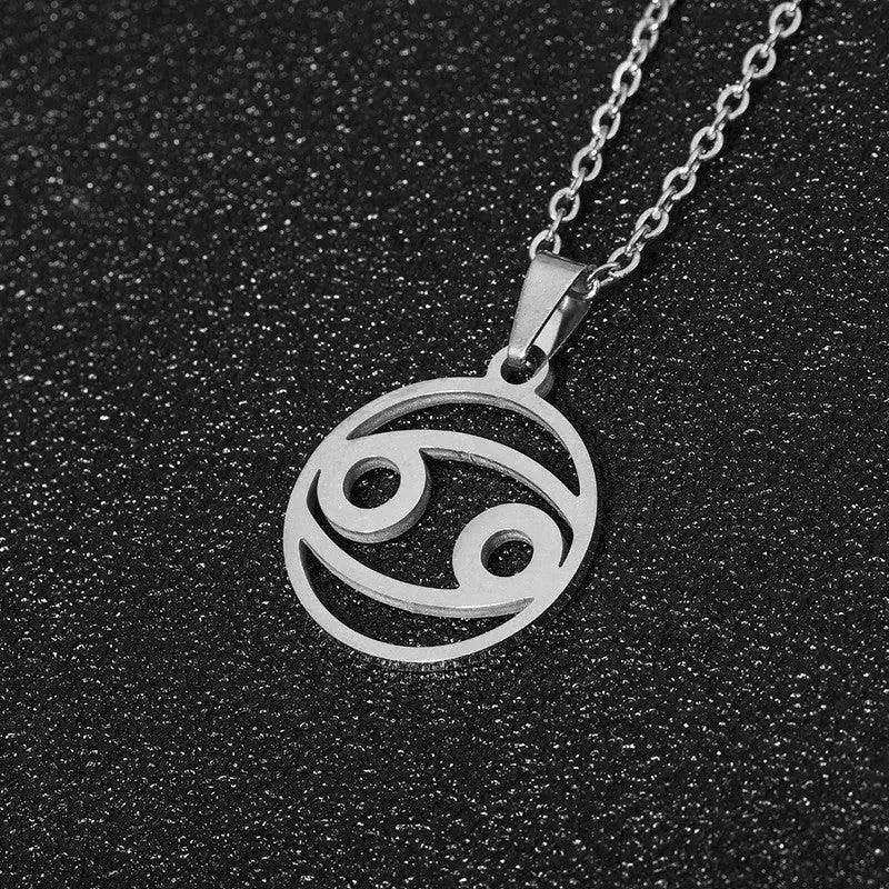 12 Constellation Necklace Accessories Stainless Steel Necklace - Velora