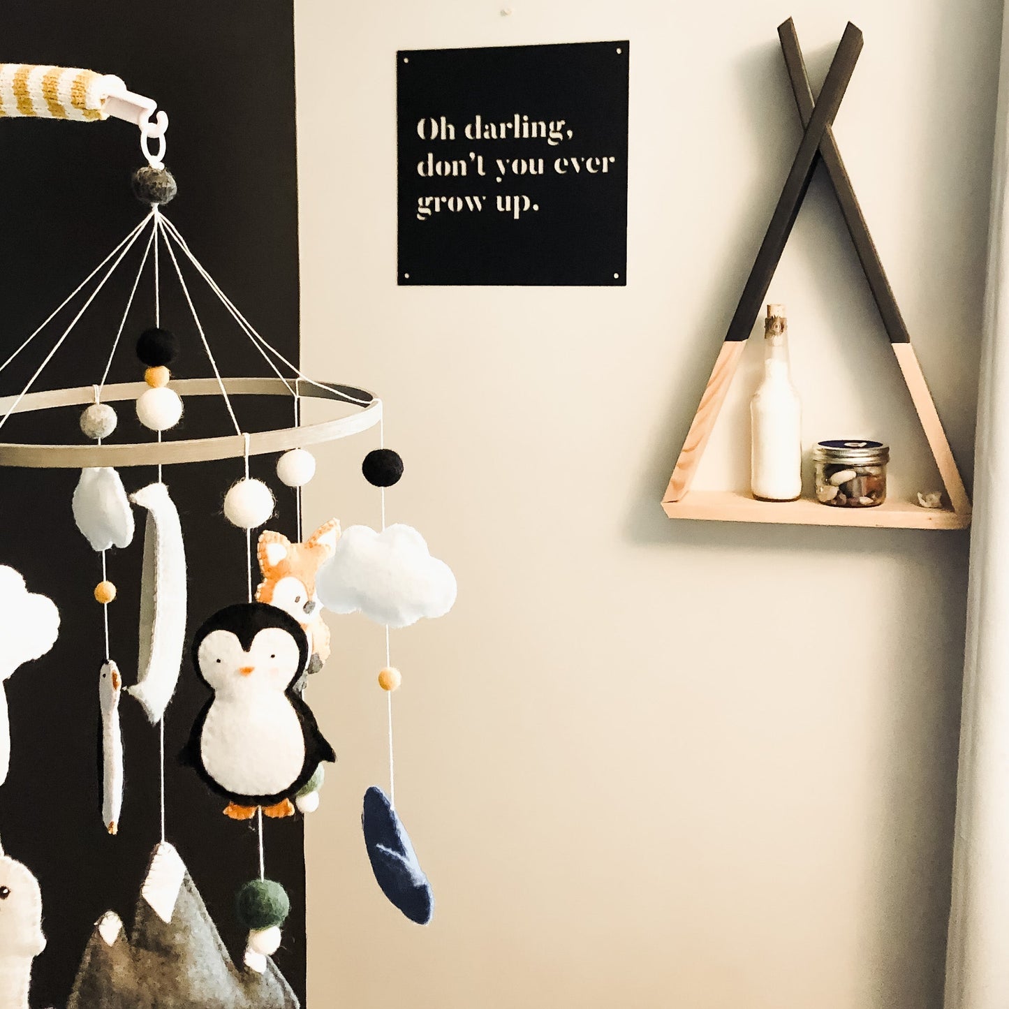 12" x 12" Oh Darling Don't You Ever Grow Up - Velora Luxury Fashion