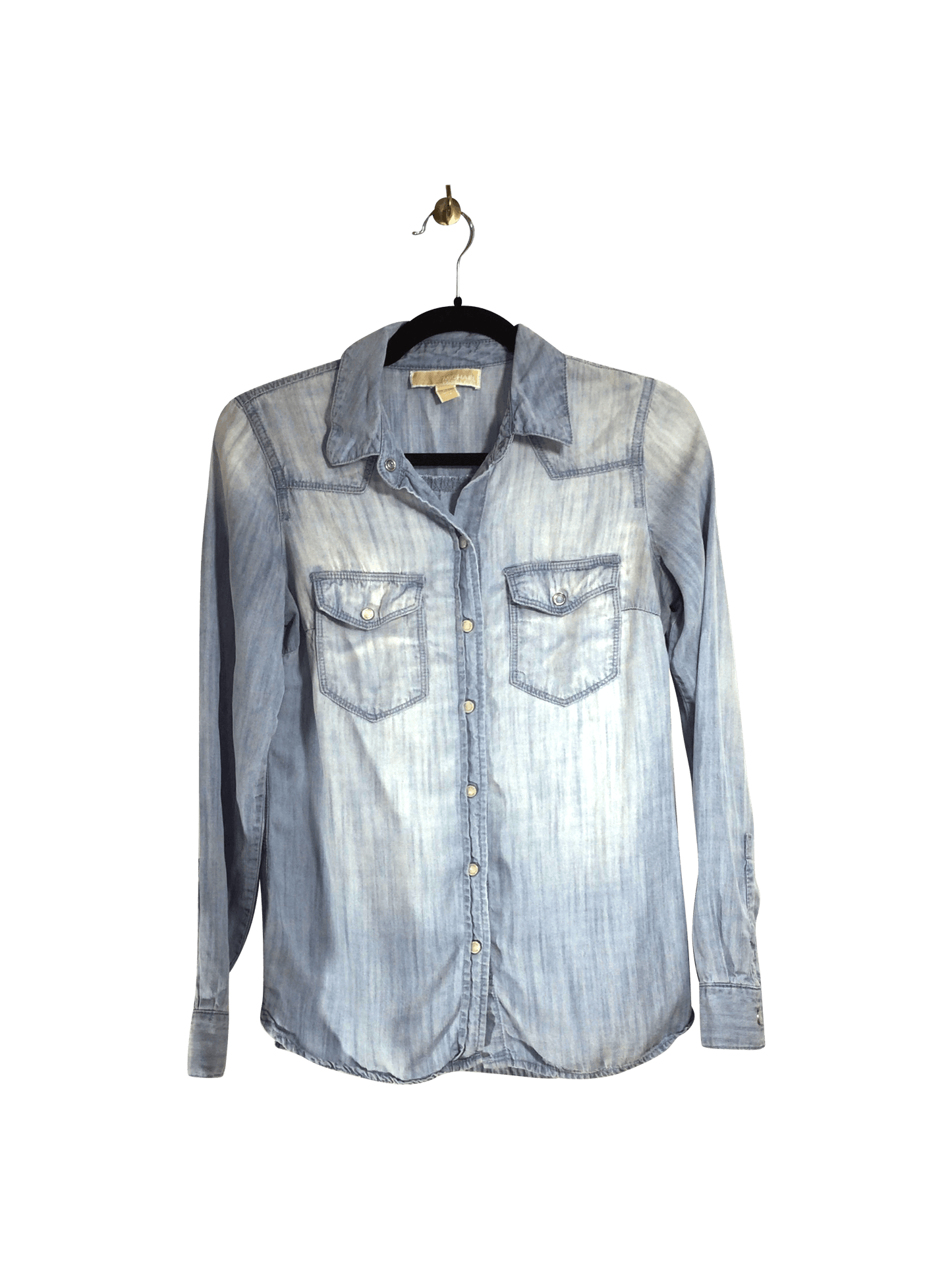 MICHAEL KORS Women Button Down Tops Regular fit in Blue - XS - Velora