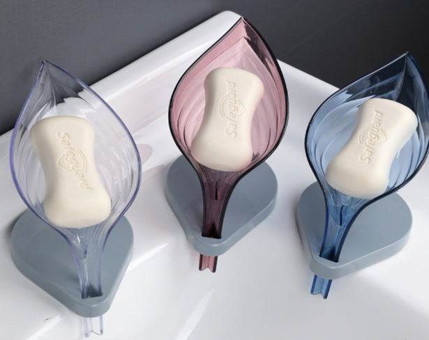 Soap Holder Sink Sponge Drain Box Creative Suction Cup Soap Dish - Velora