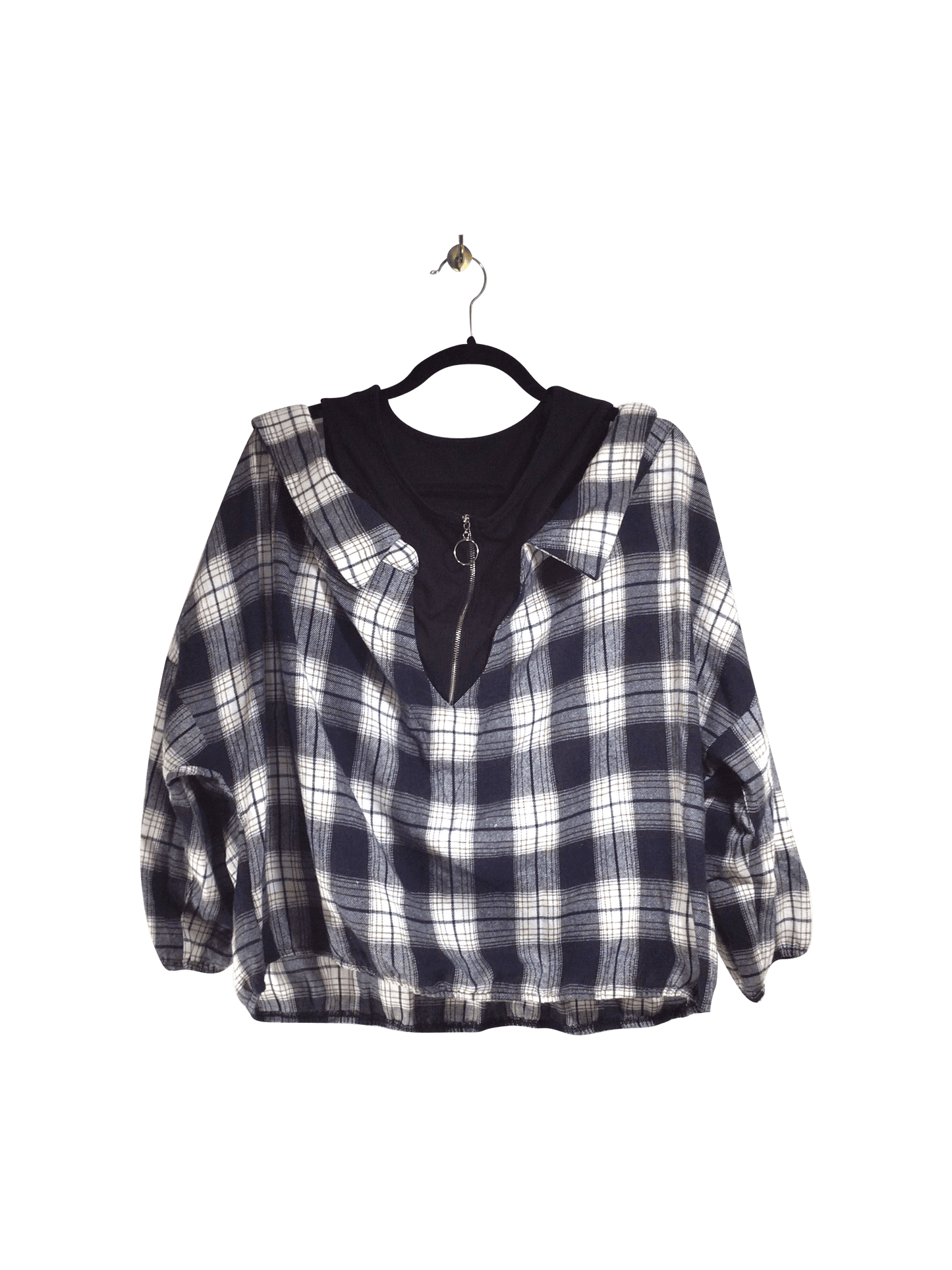 SHEIN Women Sweatshirts Regular fit in Black - 3XL - Velora