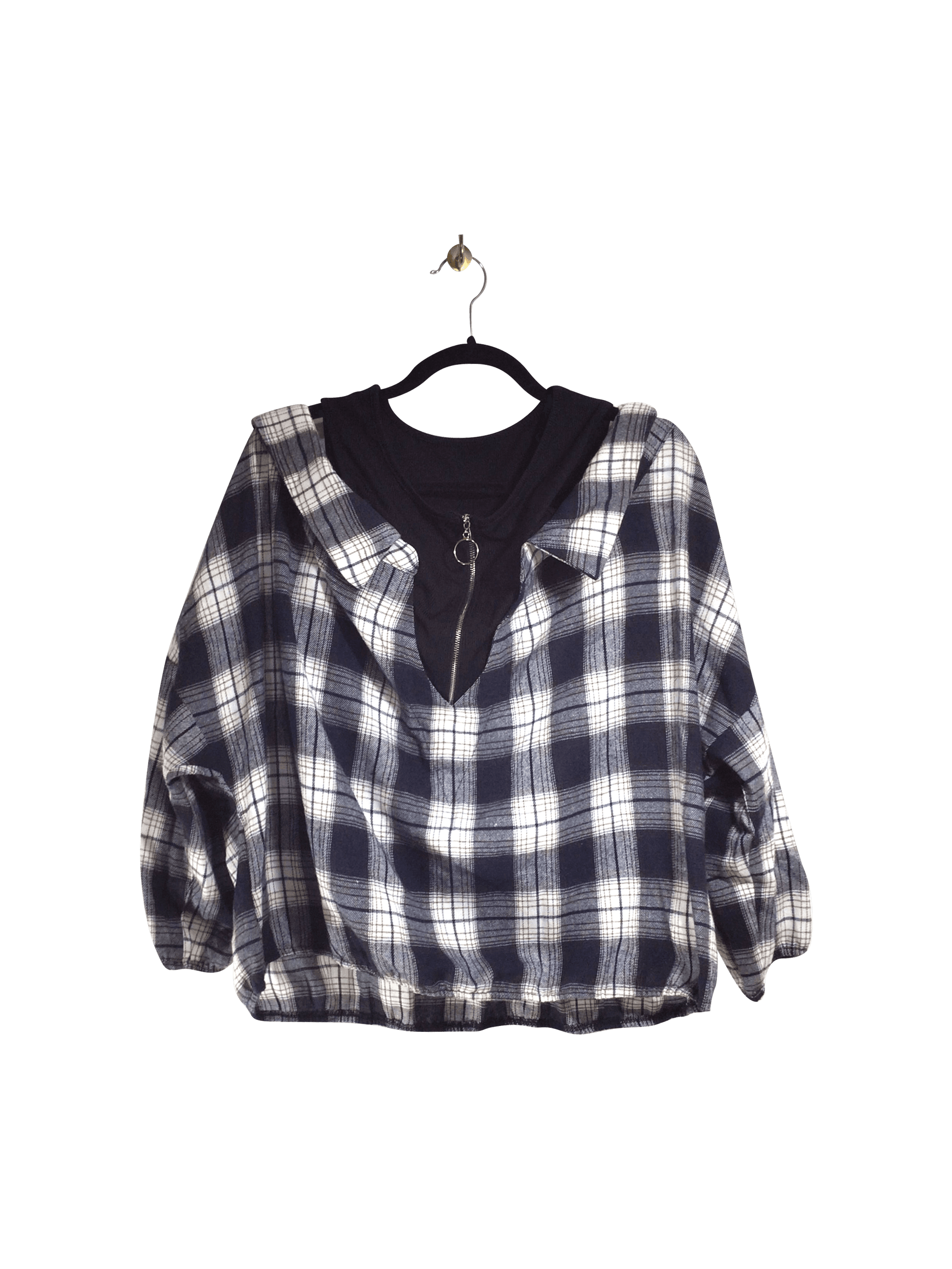 SHEIN Women Sweatshirts Regular fit in Black - 3XL - Velora