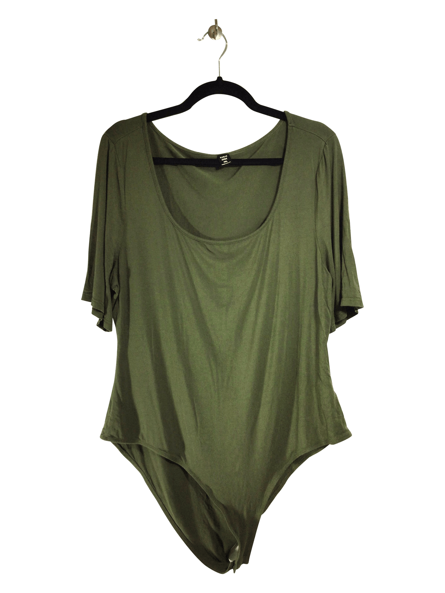 SHEIN Women Bodysuits Regular fit in Green - 4XL - Velora