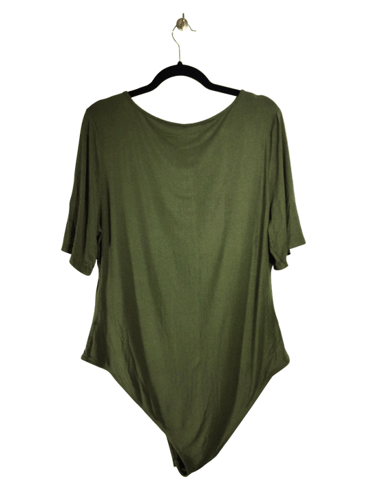 SHEIN Women Bodysuits Regular fit in Green - 4XL - Velora